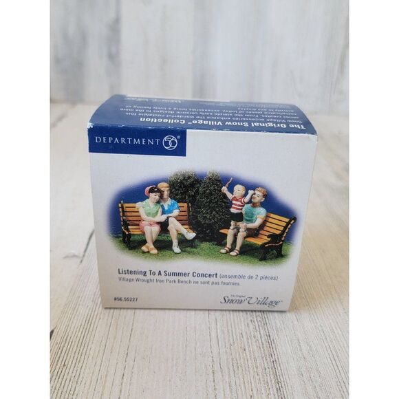 Dept 56 55227 Listening To A Summer Concert snow village accessory Xmas - Picture 1 of 5